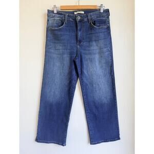 Whetherly Pierce High Rise Staright Wide Leg Jeans Women's Size 32 / 14 Stretch